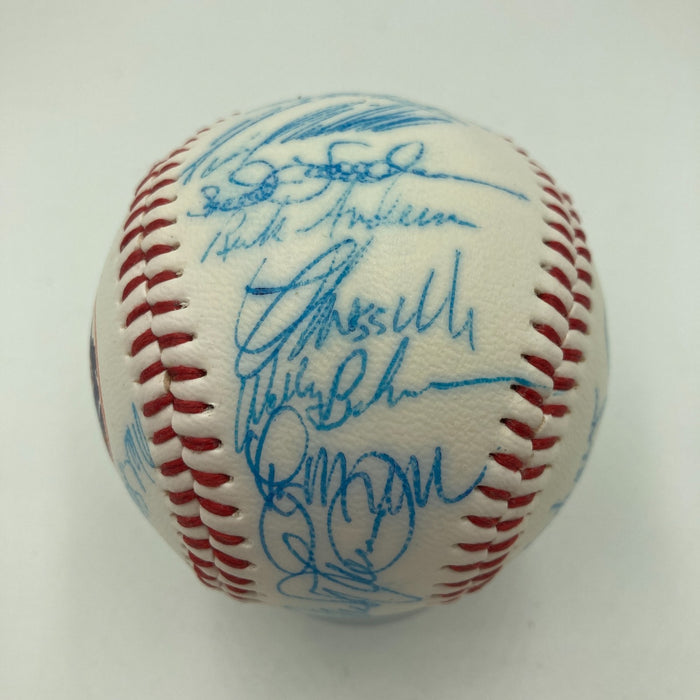 Vintage 1986 New York Mets World Series Champs Team Signed Baseball JSA COA