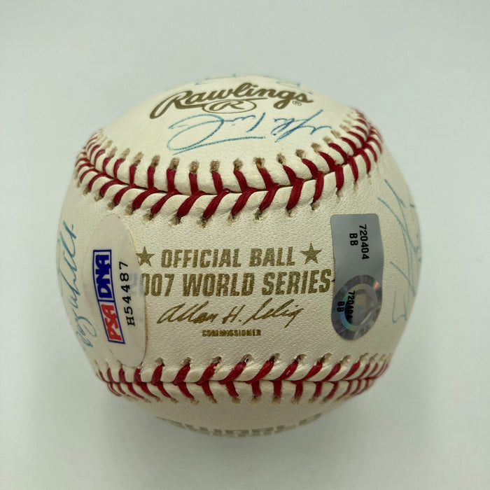 2007 Boston Red Sox World Series Champs Team Signed W.S. Baseball PSA DNA & MLB