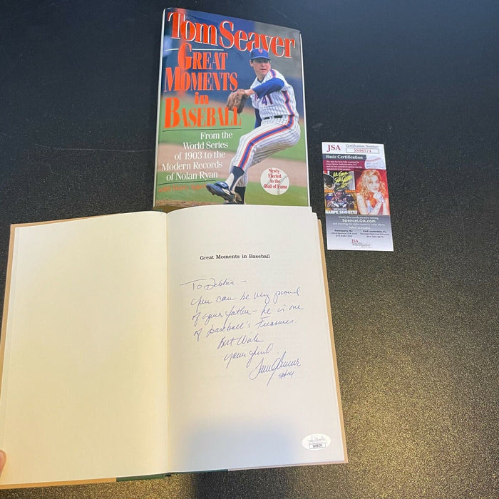 Tom Seaver Great Moments In Baseball Signed Original Manuscript Book JSA COA