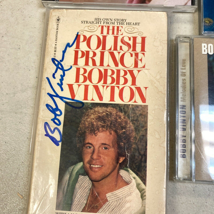 Lot Of (4) Bobby Vinton Signed Autographed CD's And Book
