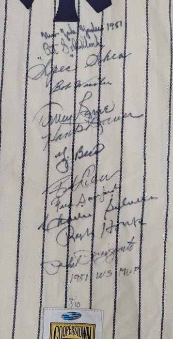 1951 New York Yankees World Series Champs Team Signed Jersey Steiner COA