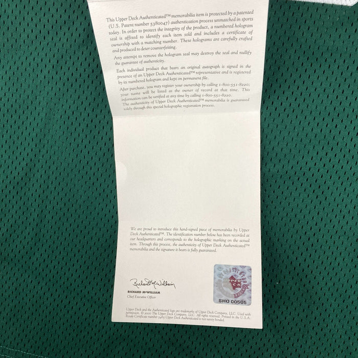 Bart Starr "1956-1971" Signed Green Bay Packers Jersey UDA Upper Deck COA 15/15