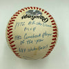 Joe Morgan Signed Heavily Inscribed Career STAT Baseball Reggie Jackson COA