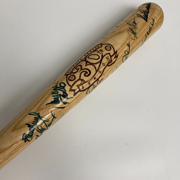 1995 Atlanta Braves World Series Champs Team Signed Baseball Bat JSA COA