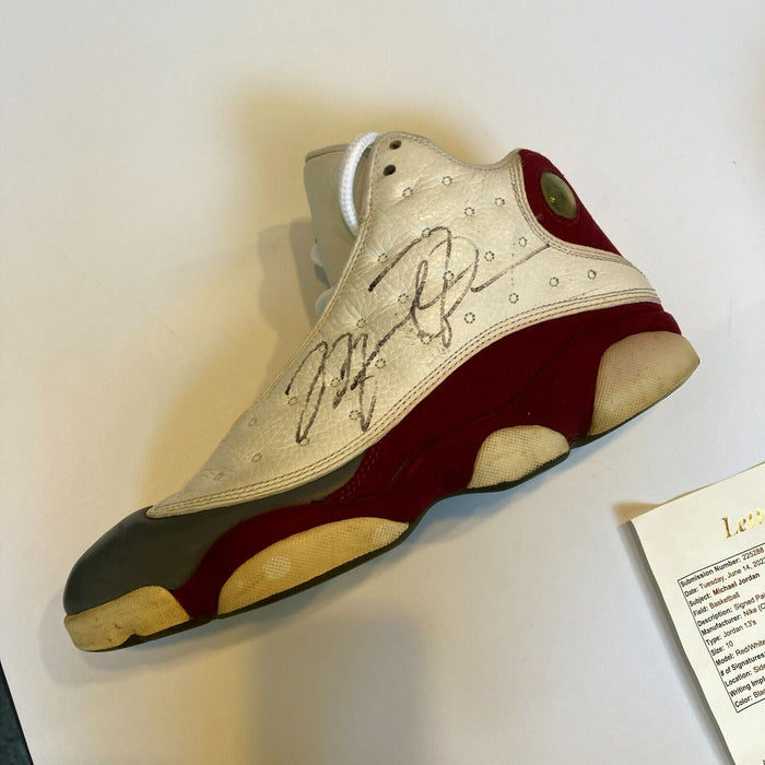 Michael Jordan Dual Signed Jordan Sneakers Shoes JSA COA Big Auto