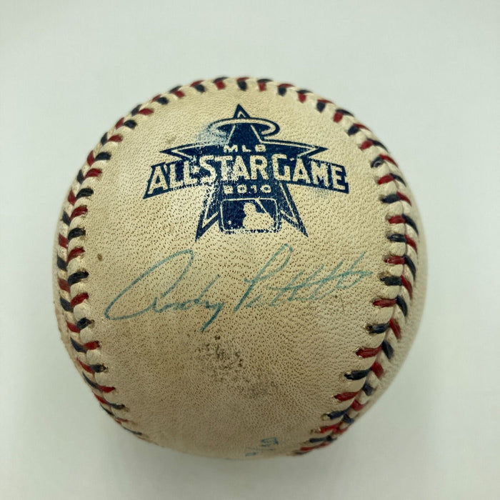 Derek Jeter & Andy Pettitte Signed Game Used 2010 All Star Game Baseball Steiner