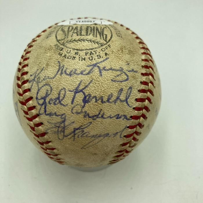 1962 New York Mets Inaugural Season Team Signed National League Baseball JSA COA