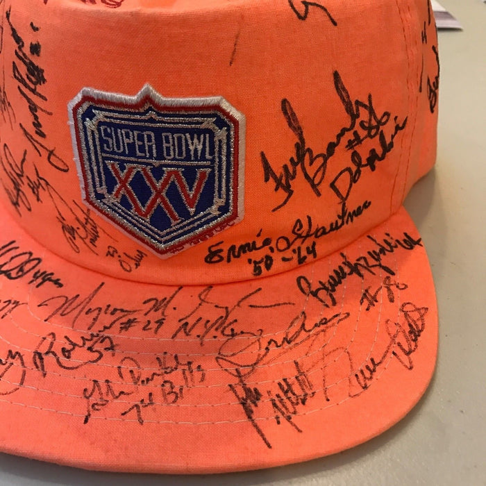 1991 Super Bowl XXV 21 Signed Autographed Hat Cap With Many Signatures