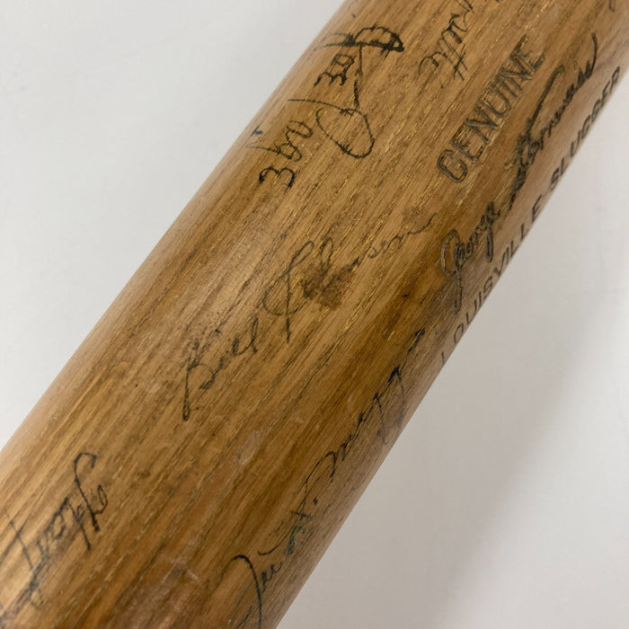 1947 New York Yankees World Series Champs Team Signed Baseball Bat PSA DNA