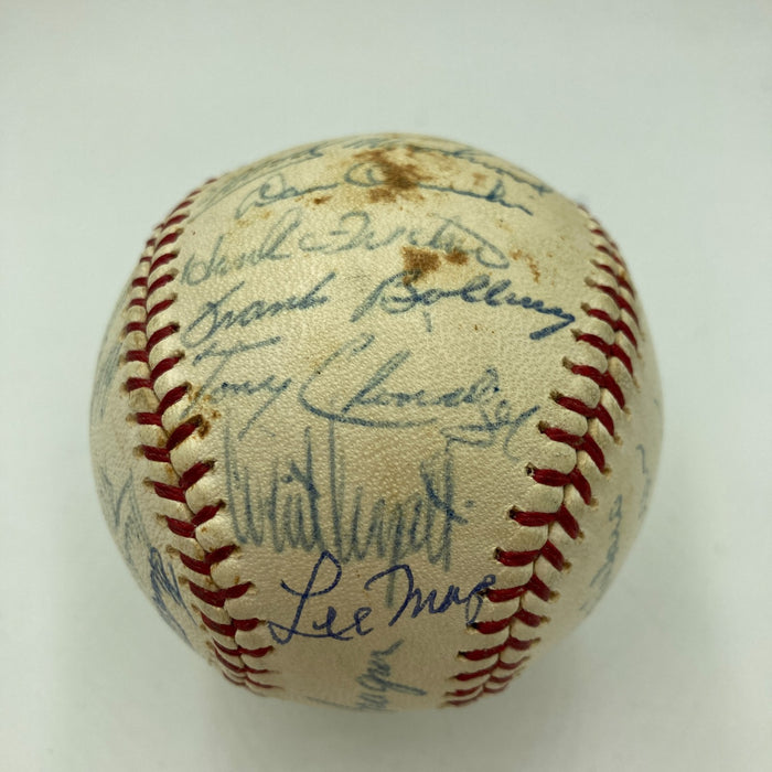 1965 Milwaukee Braves Team Signed National League Baseball JSA COA