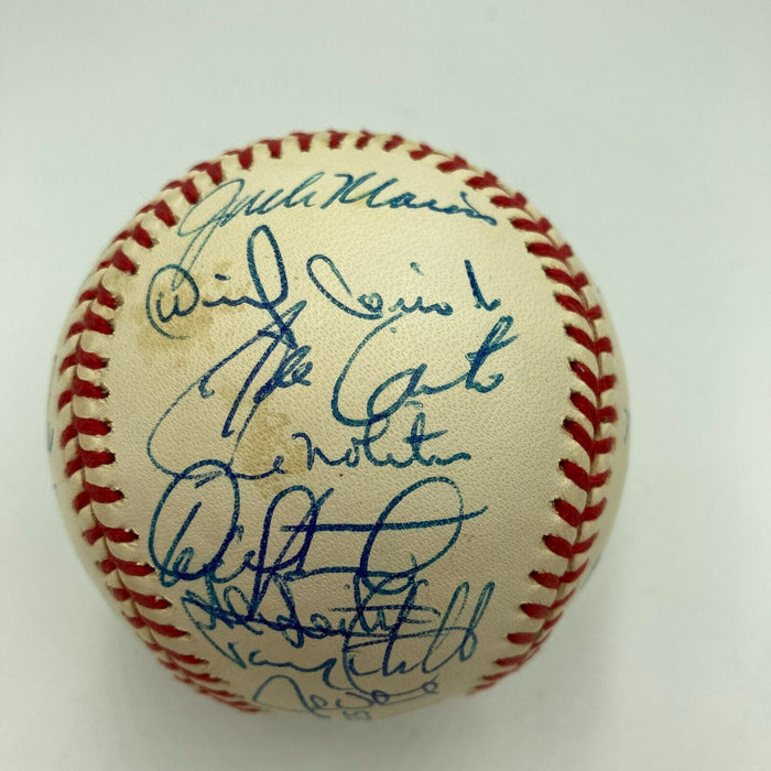 1993 Toronto Blue Jays World Series Champs Team Signed W.S. Baseball JSA COA
