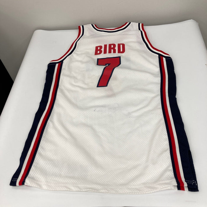 Larry Bird Game Used Signed 1992 Olympics Team USA Jersey MEARS COA & Beckett