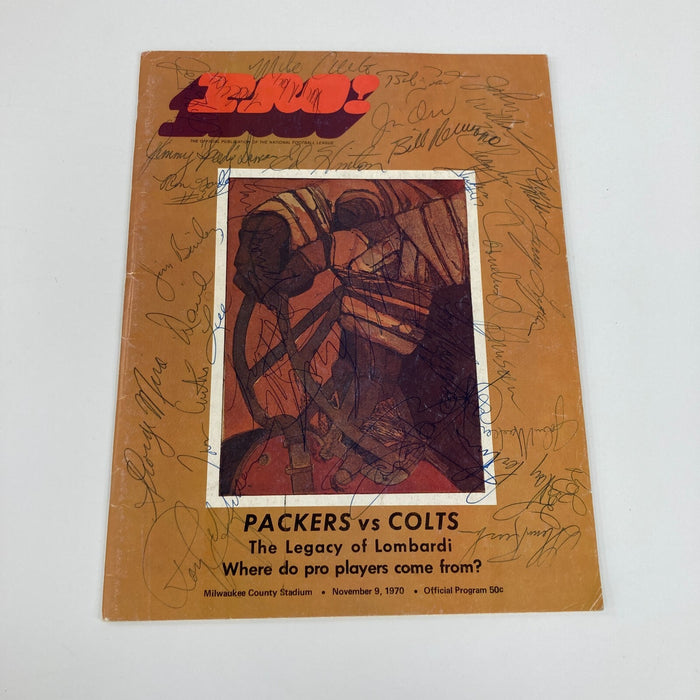 1970 Baltimore Colts Super Bowl V Champs Team Signed Program Johnny Unitas JSA