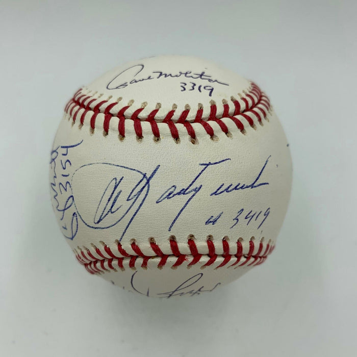 Stunning 3,000 Hit Club Signed Baseball With Hit Total Inscriptions JSA COA
