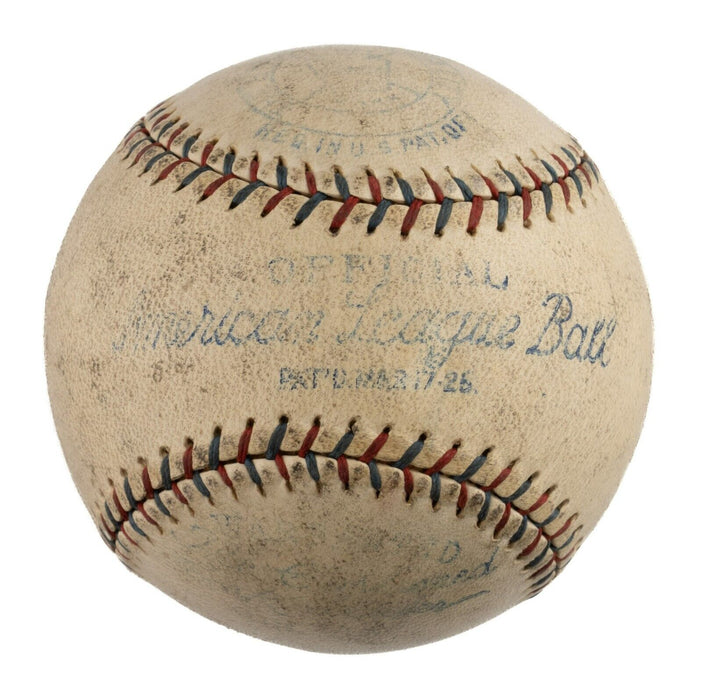 Rare Billy Sunday Single Signed 1925 American League Baseball Evangelist JSA COA