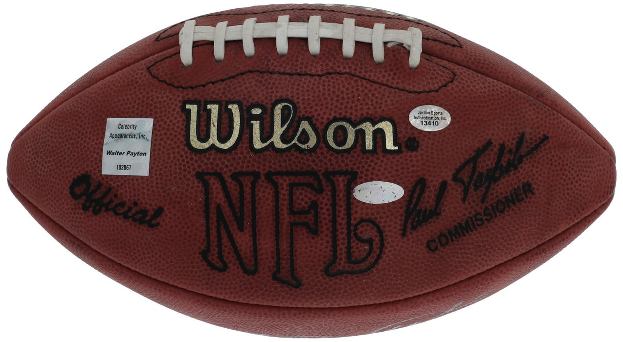Walter Payton #34 Signed Wilson Official NFL Game Football Beckett COA