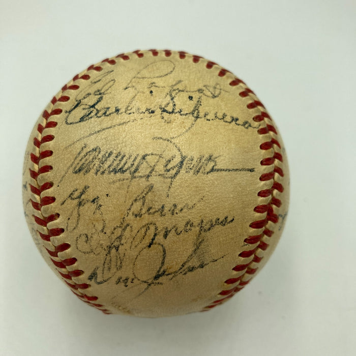 1950 New York Yankees World Series Champs Team Signed AL Baseball JSA COA