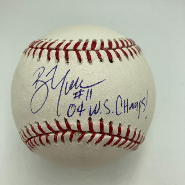 Bill Mueller 2004 World Series Champs Red Sox Signed MLB Baseball PSA DNA COA