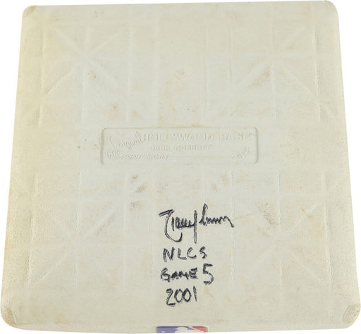 Randy Johnson Signed 2001 NLCS Game 1 Game Used Base Steiner & MLB Authentic