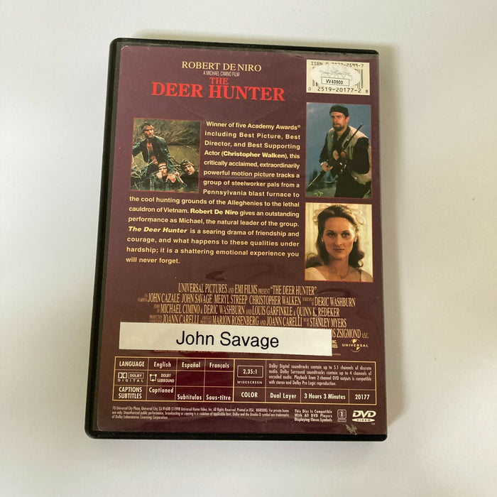 John Savage Signed Deer Hunter DVD Movie JSA COA