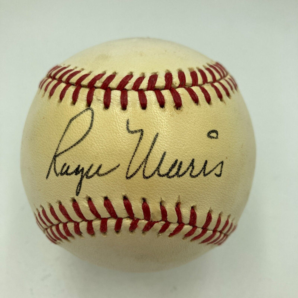Roger Maris Single Signed Baseball PSA DNA Graded MINT 9
