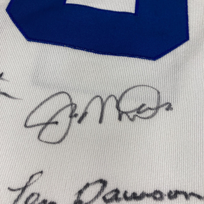 NFL Hall Of Fame Quarterbacks Multi Signed Mitchell & Ness Jersey 40 Sigs JSA