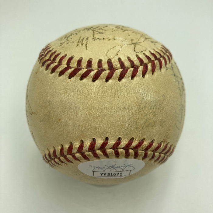 1951 Yankees World Series Champs Team Signed Baseball Mickey Mantle Rookie JSA