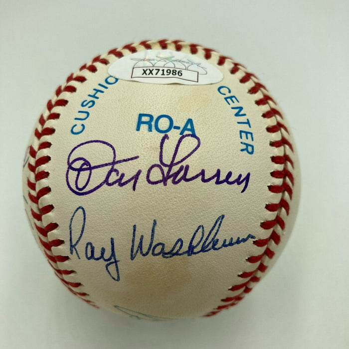 Rare No Hitter Pitchers Multi Signed Baseball 11 Signatures JSA COA