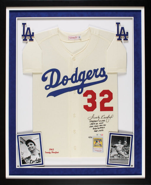 The Finest Sandy Koufax Signed Heavily Inscribed STATS Dodgers Jersey Fanatics