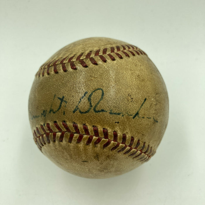 President Dwight D. Eisenhower Single Signed American League Baseball JSA COA