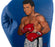 Muhammad Ali "Cassius Clay" Signed Hand Painted Art Everlast Boxing Glove JSA