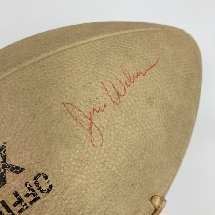 1964 All Americans Team Signed Football Fred Biletnikoff  Gale Sayers JSA COA