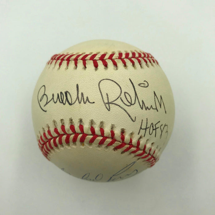 Harmon Killebrew HOF 1984 Brooks Robinson HOF 83 Bobby Doerr Signed Baseball