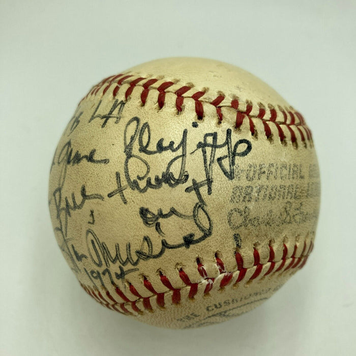 Stan Musial Signed 1st Ball Thrown Out 1974 NLCS Playoffs Game Used JSA COA