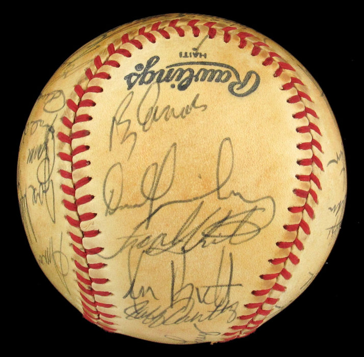 1980 Kansas City Royals American League Champs Team Signed Baseball George Brett