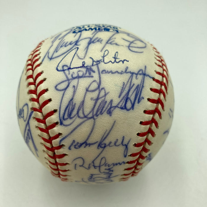 1991 All Star Game Team Signed Baseball Cal Ripken Jr. Kirby Puckett JSA COA