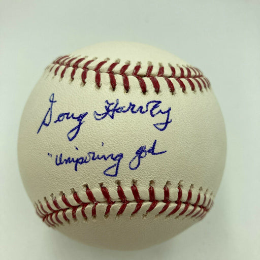 Doug Harvey "Umpiring God" Signed Autographed Official Major League Baseball