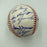 1965 Chicago Cubs Team Signed NL Baseball Ernie Banks Ron Santo JSA COA