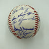 1965 Chicago Cubs Team Signed NL Baseball Ernie Banks Ron Santo JSA COA