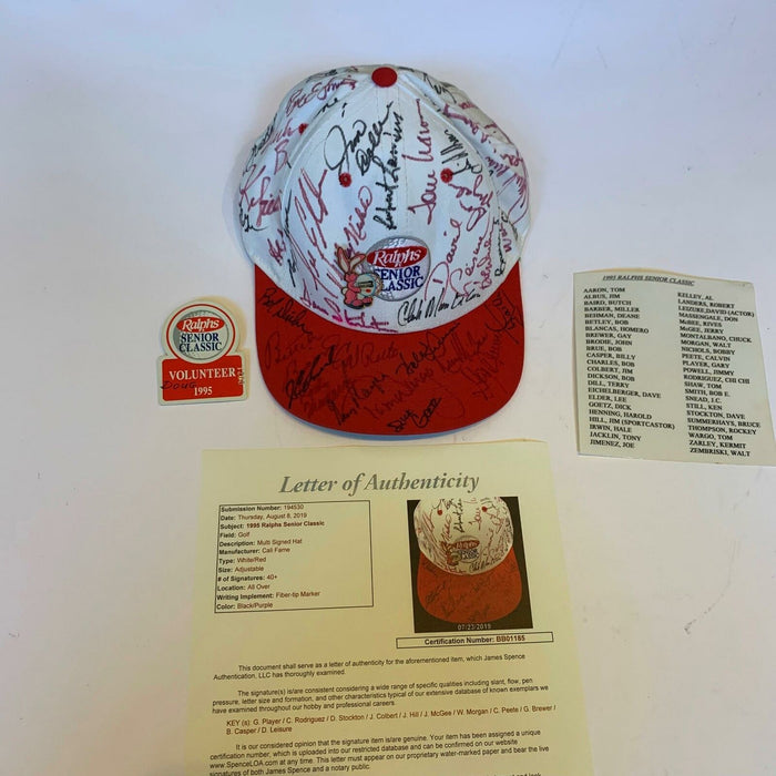 1995 PGA Ralphs Senior Classic Signed Hat 46 Sigs Nichols Rodriguez JSA COA