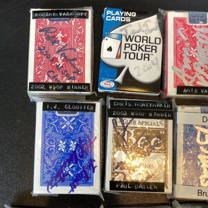 Lot Of (14) Pokers Champions Signed Card Decks RARE
