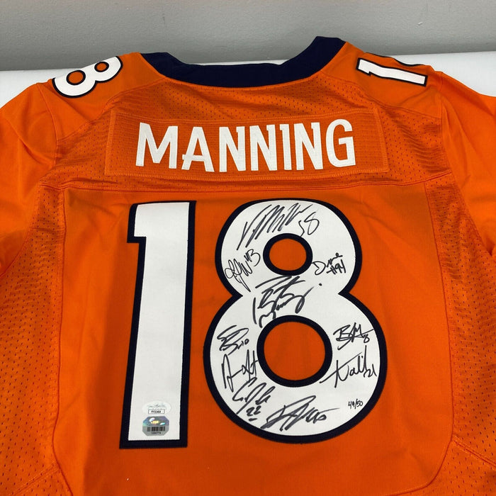 2015 Denver Broncos Super Bowl 50 Champs Team Signed Nike Game Jersey JSA COA