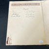 1939 King George & Queen Elizabeth Banquet Program Signed By Joe Dimaggio JSA