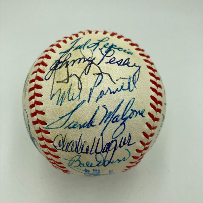 Ted Williams Boston Red Sox Legends Multi Signed Baseball 28 Signatures PSA DNA