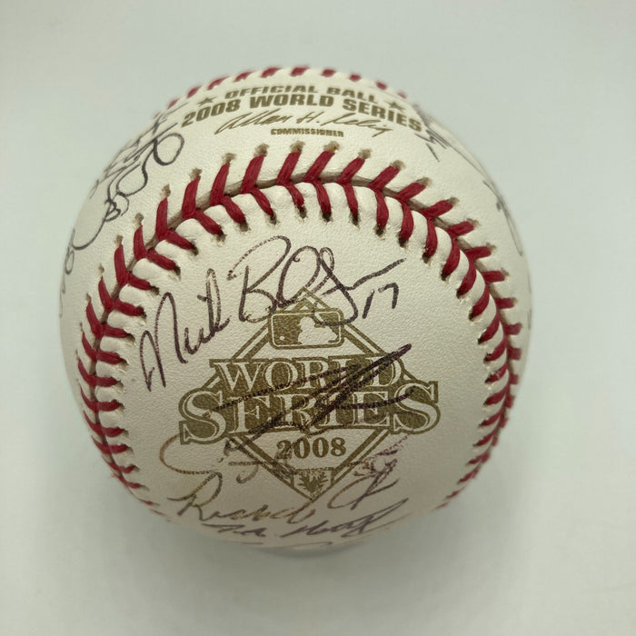 2008 Philadelphia Phillies World Series Champs Team Signed Baseball JSA COA