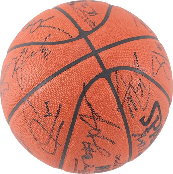 Kobe Bryant & Lebron James 2005 All Star Game Team Signed Basketball PSA DNA COA