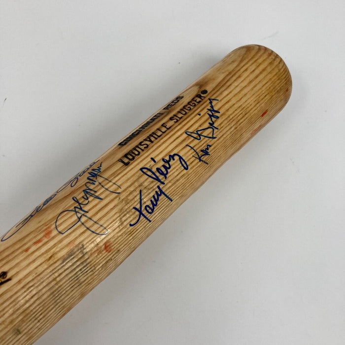 Cincinnati Reds Big Red Machine Signed Bat Johnny Bench Pete Rose JSA COA