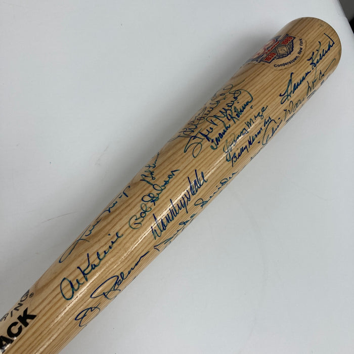 Beautiful Hall Of Fame Multi Signed Baseball Bat 41 Sigs Ted Williams Mays JSA