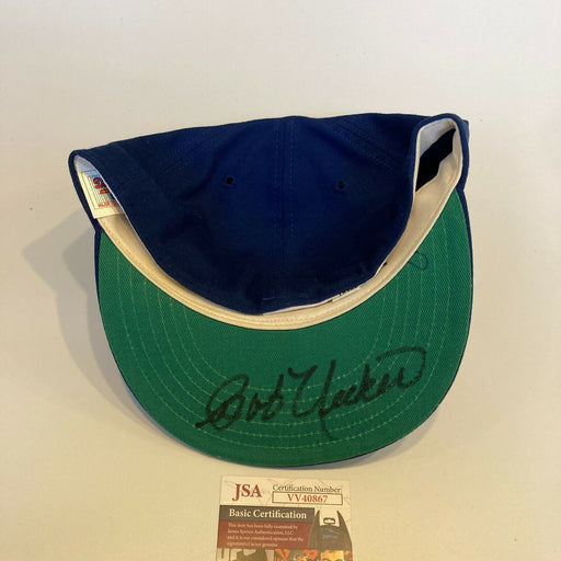 Bob Uecker Signed Vintage Milwaukee Brewers Game Model Baseball Hat JSA COA
