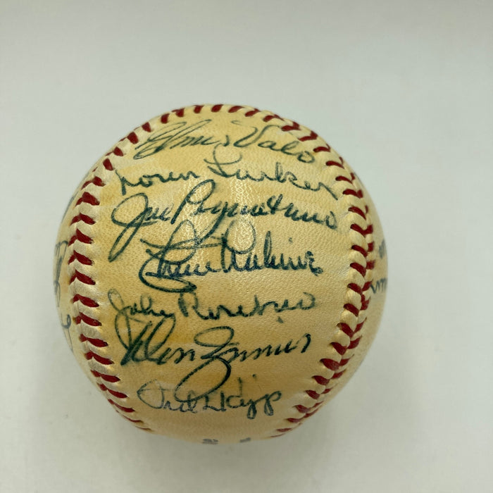1957 Brooklyn Dodgers Clubhouse Signed National League Giles Baseball